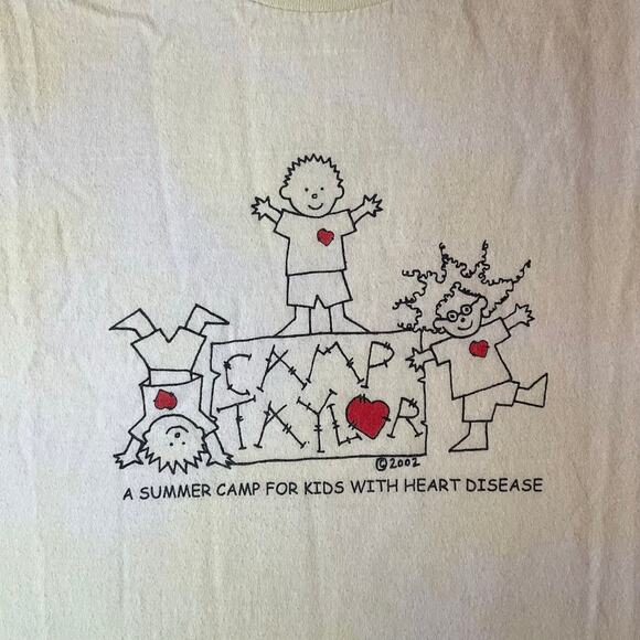 Hanes Men’s Short Sleeve T-shirt size M (38-40), Tie Dye Yellow, Camp Taylor - Picture 5 of 7